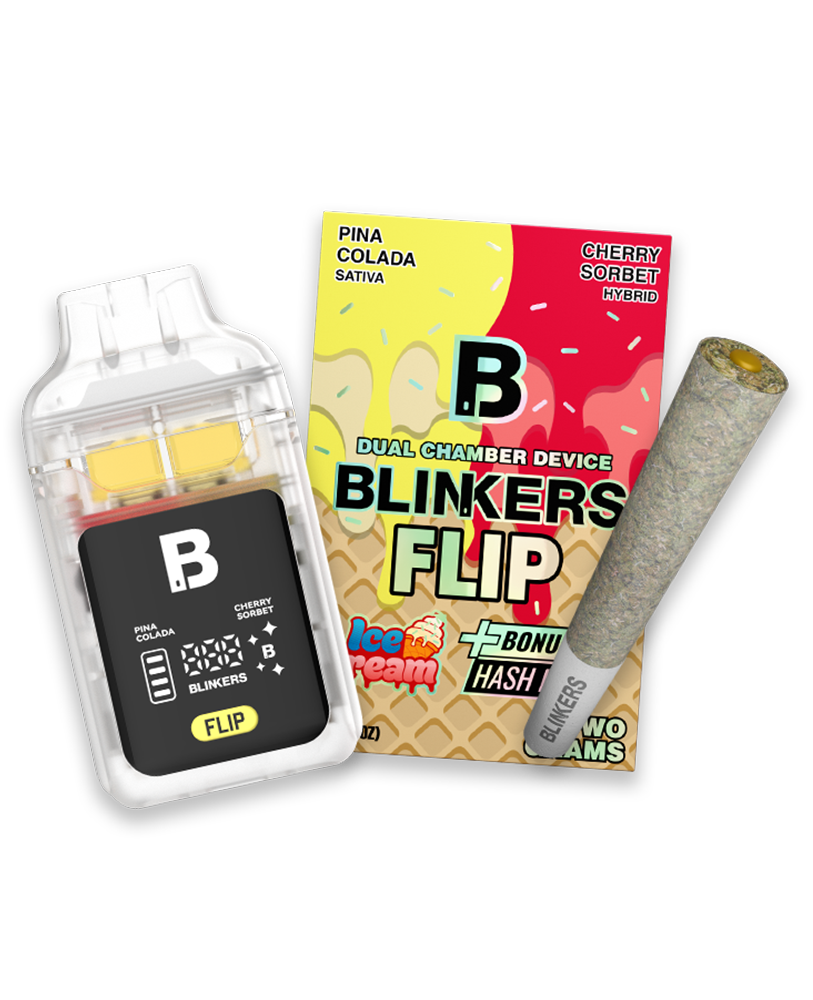 Blinkers FLIP 2G — Pina Colada / Cherry Sorbet