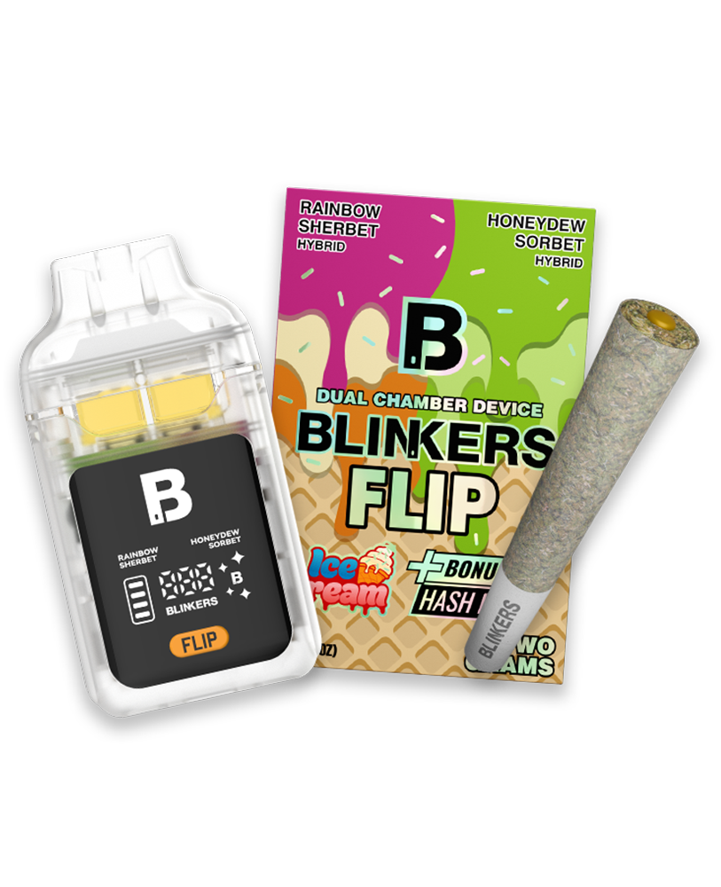 Blinkers FLIP 2G — Rainbow Sherbet / Honeydew Sorbet