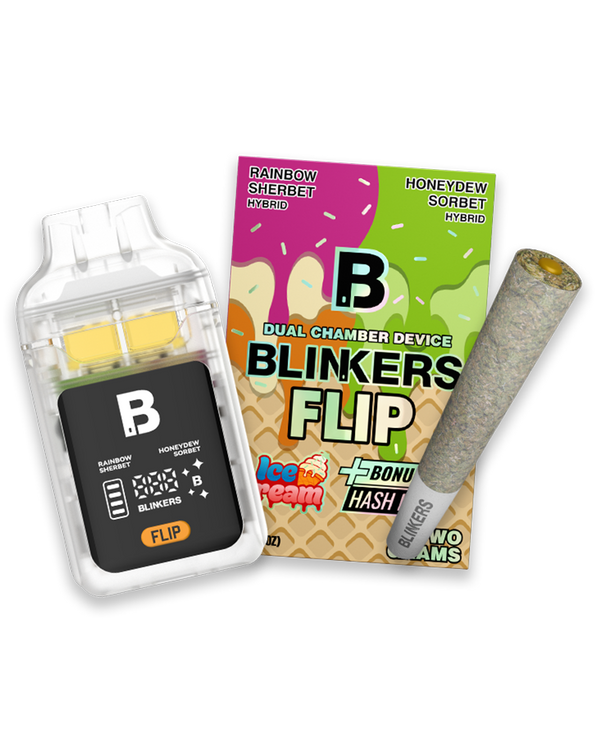 Blinkers FLIP 2G — Rainbow Sherbet / Honeydew Sorbet
